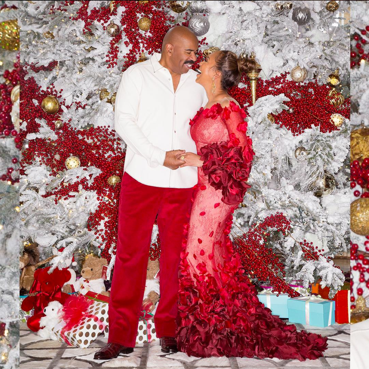 We're Convinced the Harveys Had the Most Glamorous Holiday Celebration
